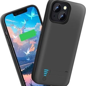 iPhone 14 Plus Battery Case Charger & Wired Headphones incl (6.7 inch)